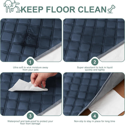 Reusable Washable Pee Pads for Dogs Large/Extra Large 36'' x 41'', Absorbent Pet Puppy Dog Training Pads Non-Slip, Waterproof Whelping Potty Pads for Dogs Leak-Proof