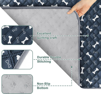 Reusable Washable Pee Pads for Dogs Large/Extra Large 36'' x 41'', Absorbent Pet Puppy Dog Training Pads Non-Slip, Waterproof Whelping Potty Pads for Dogs Leak-Proof