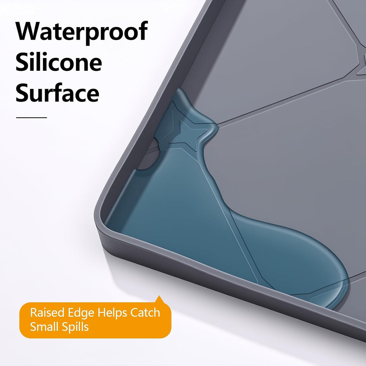 Silicone Dog Pee Pad Holder for 24 x 24 in Pads, Leak-Proof Tray