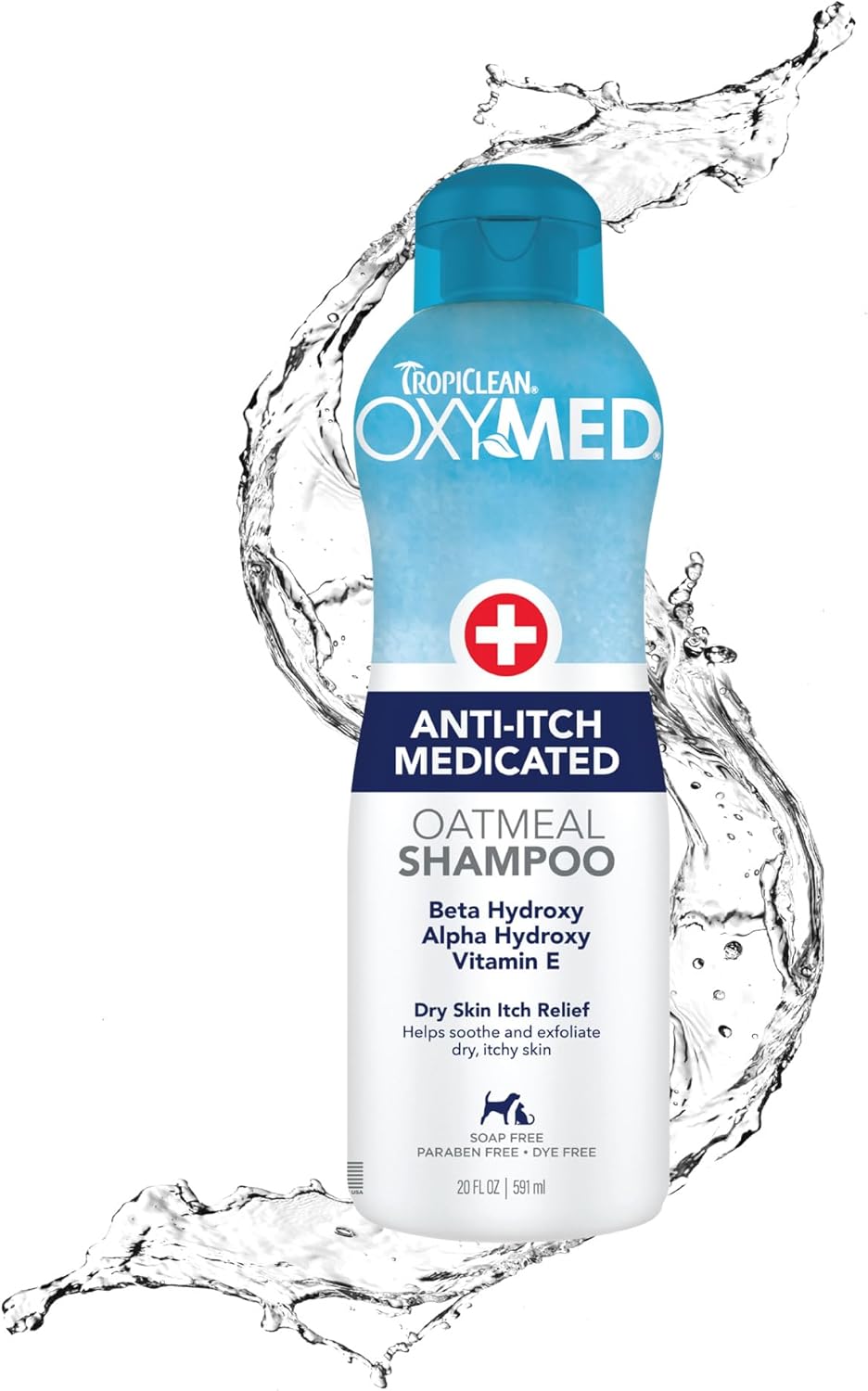 OxyMed Medicated Dog Shampoo, Soothing Oatmeal Formula, 20oz