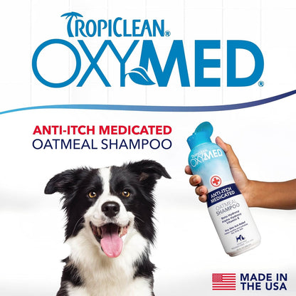 OxyMed Medicated Dog Shampoo, Soothing Oatmeal Formula, 20oz