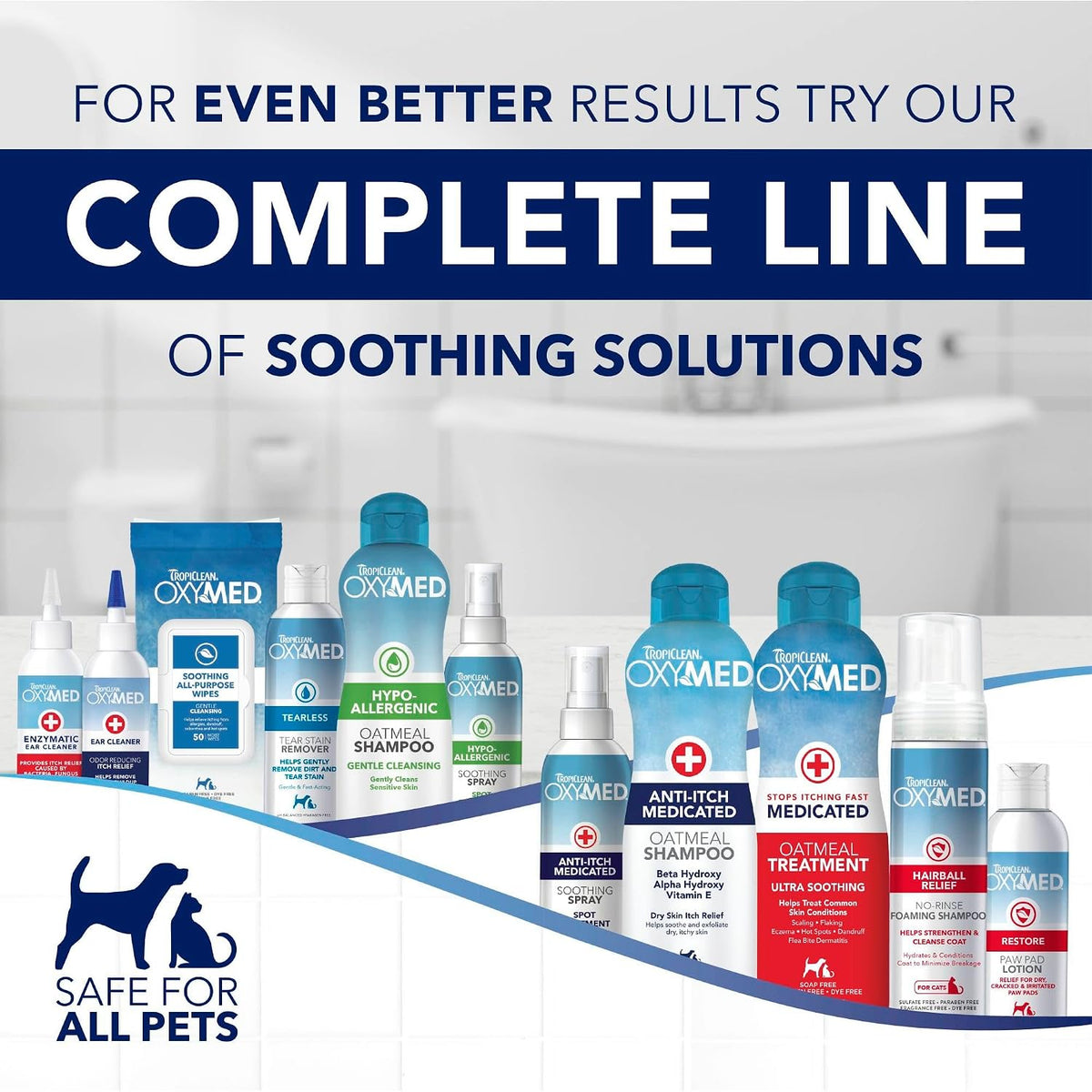 OxyMed Medicated Dog Shampoo, Soothing Oatmeal Formula, 20oz