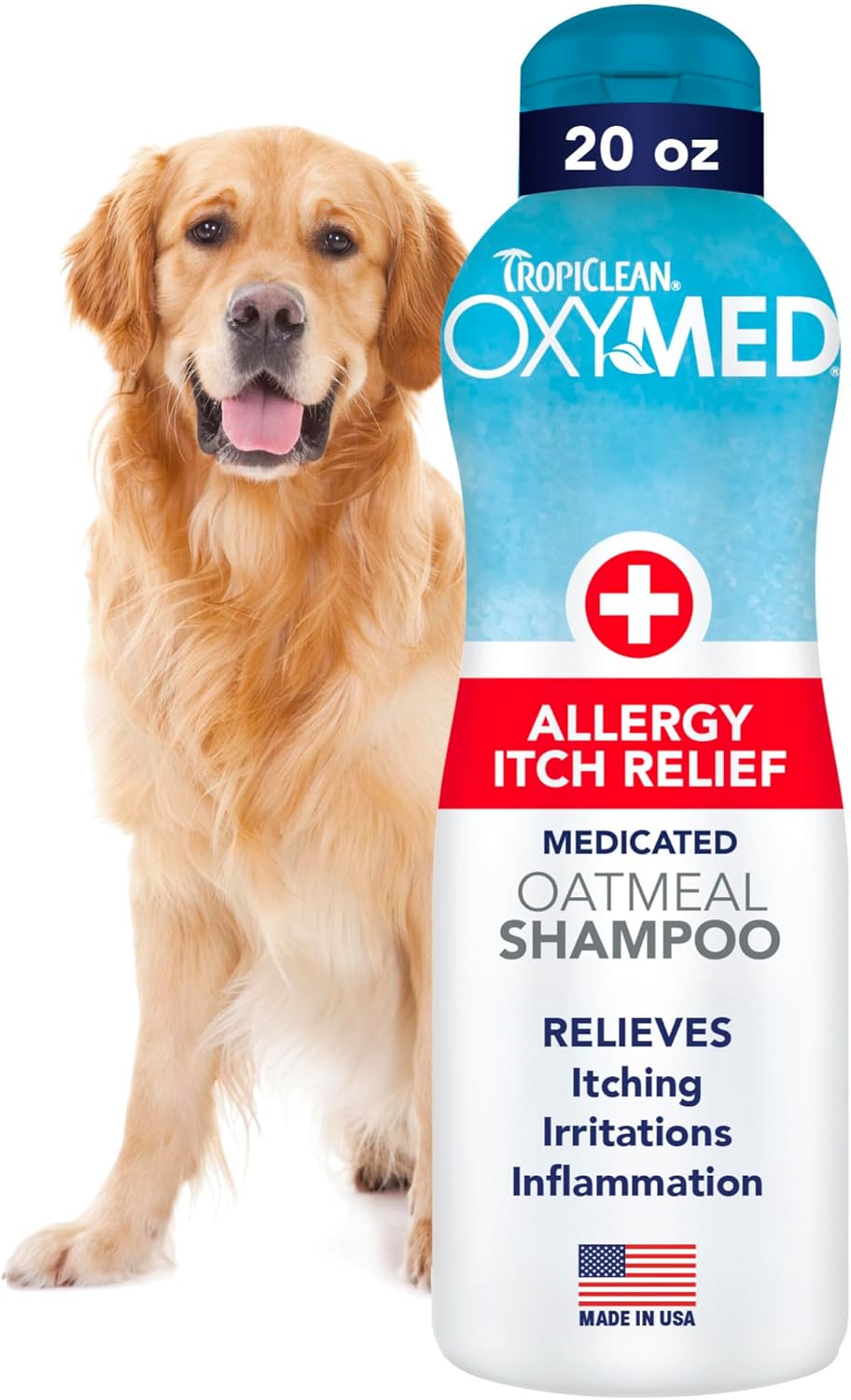 OxyMed Medicated Dog Shampoo, Soothing Oatmeal Formula, 20oz