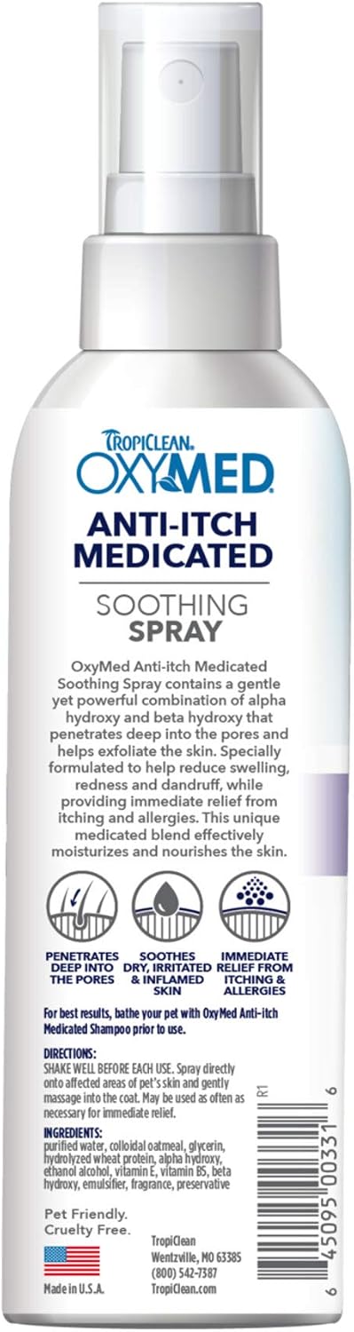 OxyMed Medicated Dog Shampoo, Soothing Oatmeal Formula, 20oz