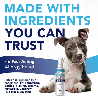 OxyMed Medicated Dog Shampoo, Soothing Oatmeal Formula, 20oz