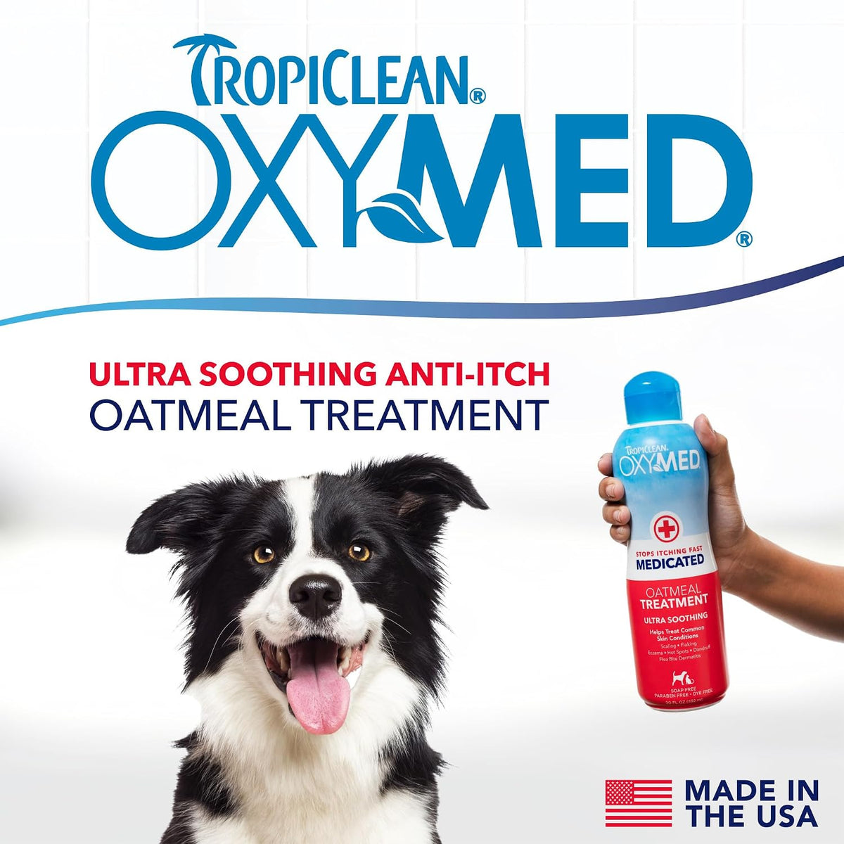 OxyMed Medicated Dog Shampoo, Soothing Oatmeal Formula, 20oz