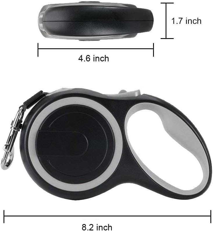 Retractable Dog Leash, 26 Foot Dog Walking Leash for Medium Large Dogs up to 110lbs, One Button Break & Lock, Heavy Duty No Tangle. Large