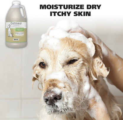 USA Dry Skin & Itch Relief Pet Shampoo for Dogs – Oatmeal Formula with Coconut Lime Verbena Scent & Pet Friendly Formula, 24 Oz - Model 820004A