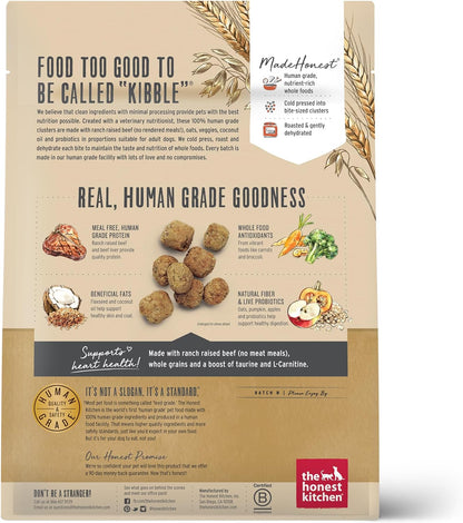 Whole Grain Chicken & Superfoods Whole Food Clusters, Vet Crafted Human Grade Dry Dog Food, Skin, Coat, Digestion & Healthy Weight, Trial Size, 1 lb Bag