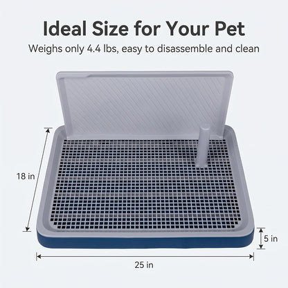 Dog Pee Pad Holder Tray, Puppy Potty Training, 25"x18", PP Plastic, Snap Lock