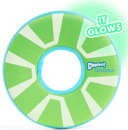 ! Max Glow Zipflight Flying Disc Dog Toy, Floats, Medium, 8.5in