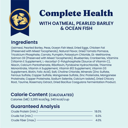 Solid Gold Ocean Fish Dry Dog Food for Sensitive Stomach, Low Fat, 4LB
