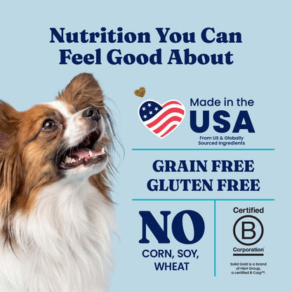 Solid Gold Ocean Fish Dry Dog Food for Sensitive Stomach, Low Fat, 4LB