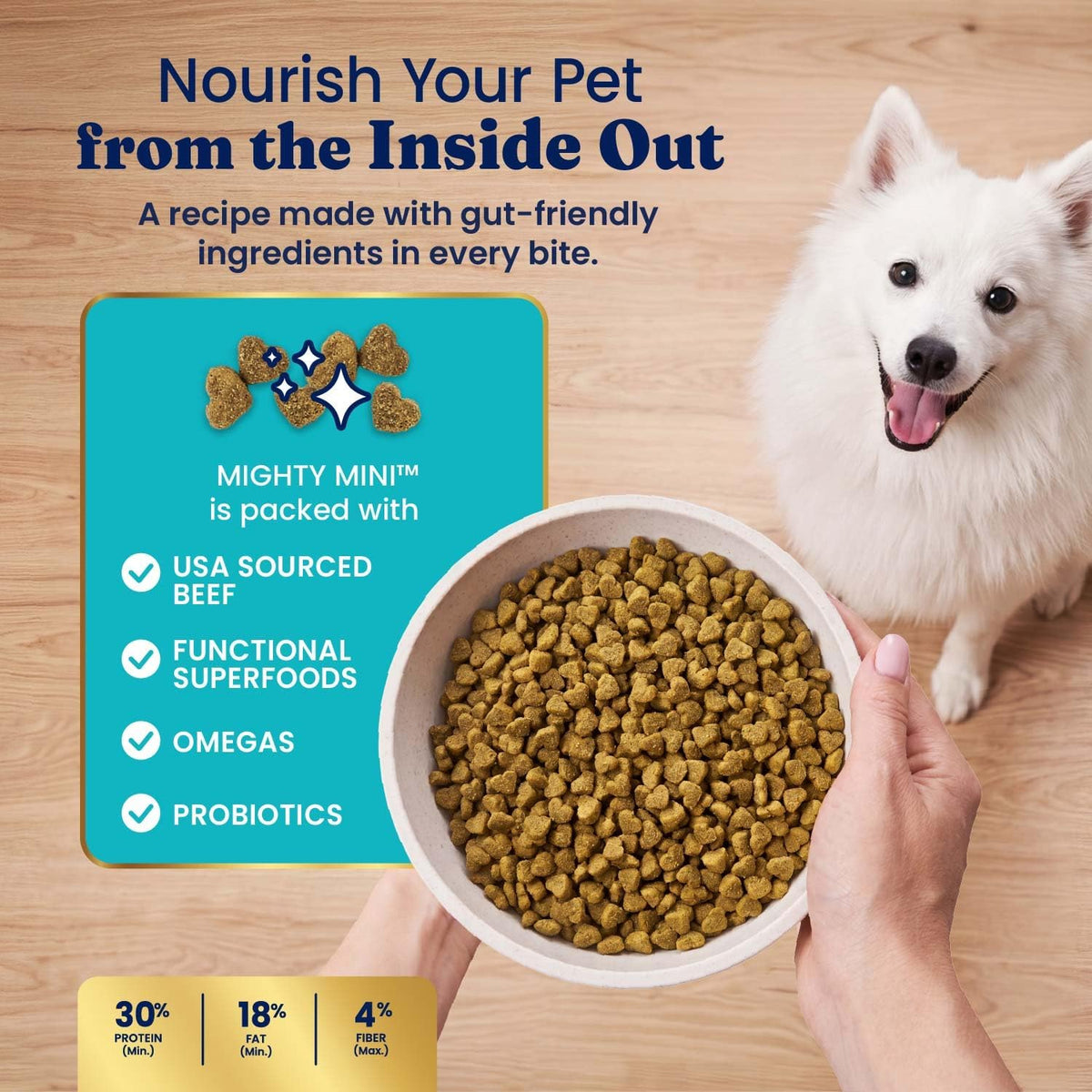 Solid Gold Ocean Fish Dry Dog Food for Sensitive Stomach, Low Fat, 4LB