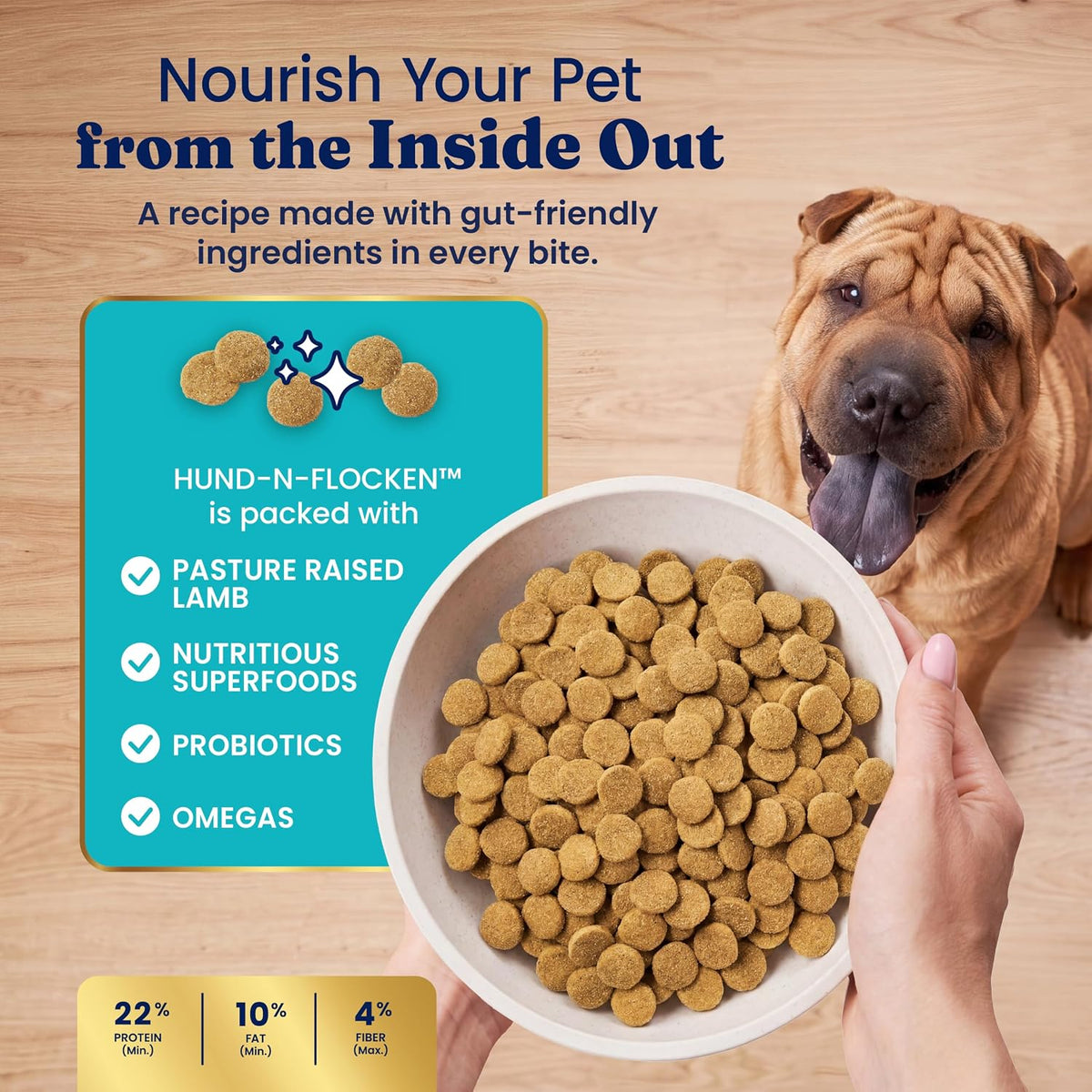 Solid Gold Ocean Fish Dry Dog Food for Sensitive Stomach, Low Fat, 4LB