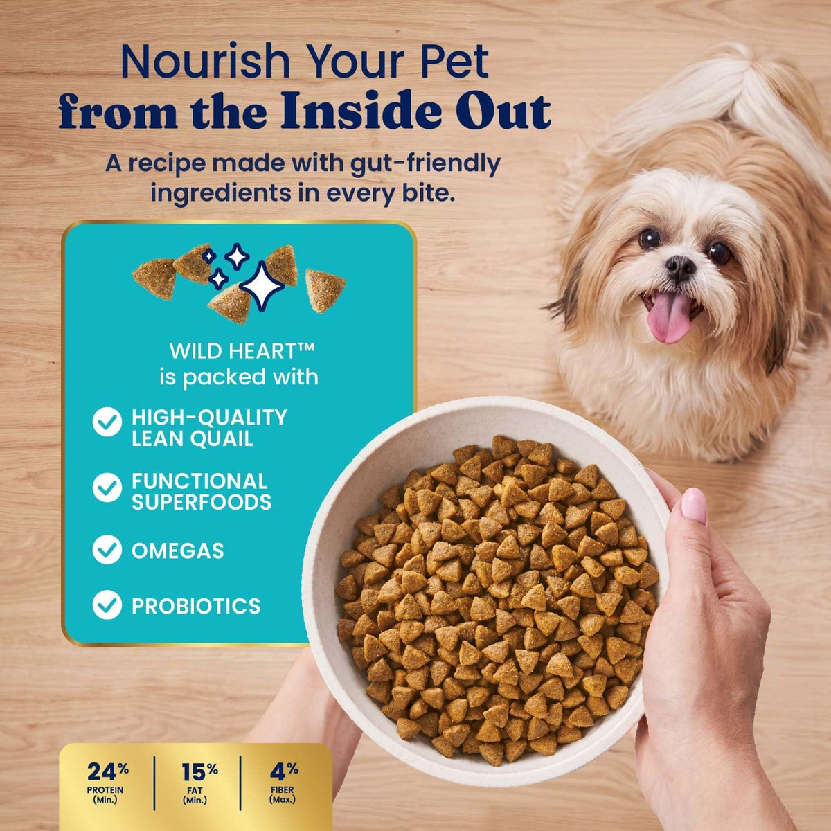 Solid Gold Ocean Fish Dry Dog Food for Sensitive Stomach, Low Fat, 4LB