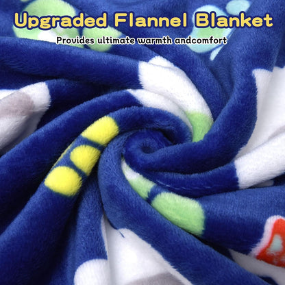 Blanket for Large Dogs & Cats Soft Reversible Cute Paw 40"x31"