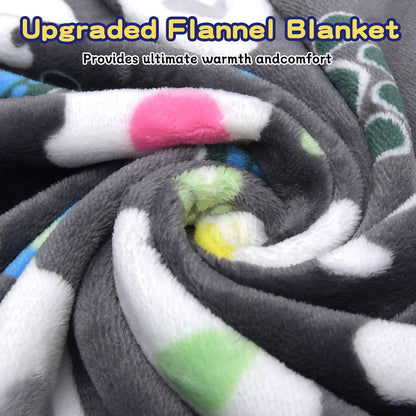 Blanket for Large Dogs & Cats Soft Reversible Cute Paw 40"x31"