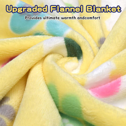 Blanket for Large Dogs & Cats Soft Reversible Cute Paw 40"x31"
