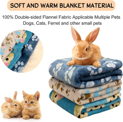Blanket for Large Dogs & Cats Soft Reversible Cute Paw 40"x31"