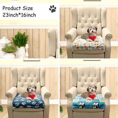 Blanket for Large Dogs & Cats Soft Reversible Cute Paw 40"x31"
