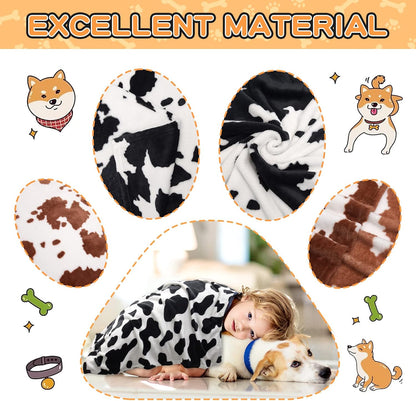 Blanket for Large Dogs & Cats Soft Reversible Cute Paw 40"x31"