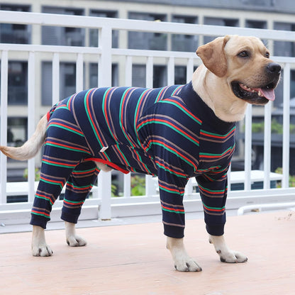 Dog Recovery Suit Abdominal Wound After Surgery Wear Prevent Licking Wounds E-Collar & Cone Alternatives Postoperative Shirt Dog Pajamas Long Sleeve Prevent Shedding (Large, Grey)