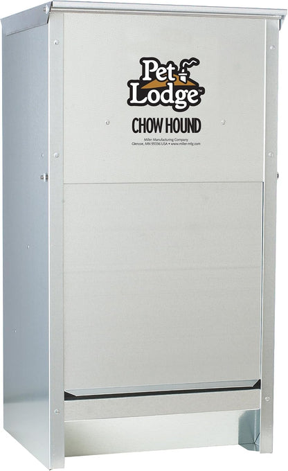 ® Automatic Dog Feeder | Chow Hound Outdoor Pet Feeder | Tough Galvanized Steel | Made in USA (25 lb)