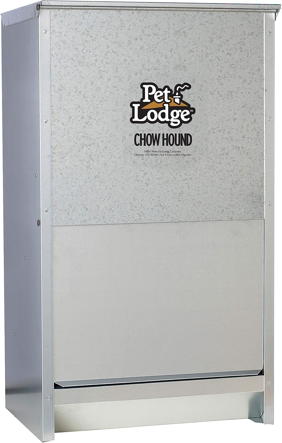® Automatic Dog Feeder | Chow Hound Outdoor Pet Feeder | Tough Galvanized Steel | Made in USA (25 lb)