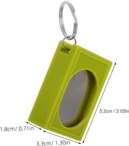 2pcs Portable Square Box Training Clicker Puppy Clicker Trainer for Dogs Cats Birds Lizards Fish Aid for Indoor Use (Black+Green)