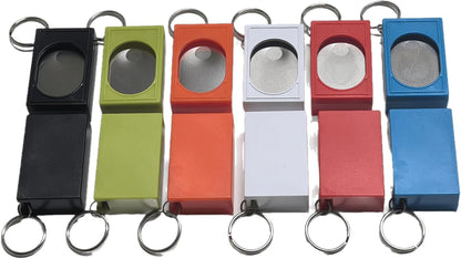 2pcs Portable Square Box Training Clicker Puppy Clicker Trainer for Dogs Cats Birds Lizards Fish Aid for Indoor Use (Black+Green)