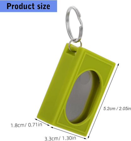 2pcs Portable Square Box Training Clicker Puppy Clicker Trainer for Dogs Cats Birds Lizards Fish Aid for Indoor Use (Black+Green)