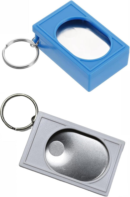 2pcs Portable Square Box Training Clicker Puppy Clicker Trainer for Dogs Cats Birds Lizards Fish Aid for Indoor Use (Black+Green)