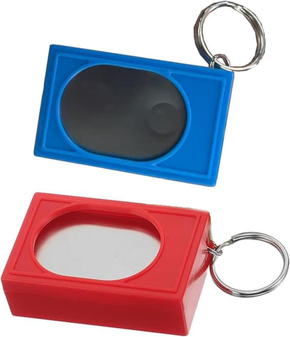 2pcs Portable Square Box Training Clicker Puppy Clicker Trainer for Dogs Cats Birds Lizards Fish Aid for Indoor Use (Black+Green)