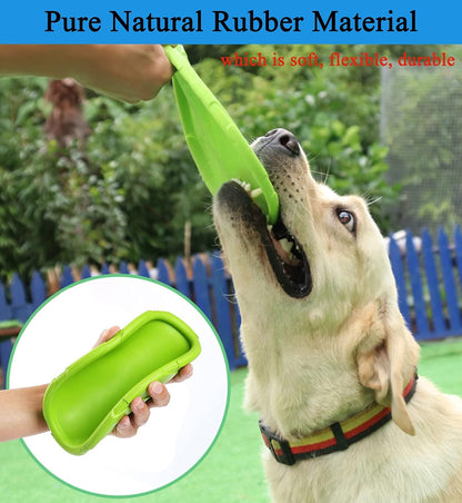 Dog Flying Disc (2 Pack) - Durable Rubber Flying Disc Dog Toy - 9.25" Indestructible Rubber Dog Fetch Toy - Puncture Resistant & Bite Resistant Extremely - for Medium Large Dogs