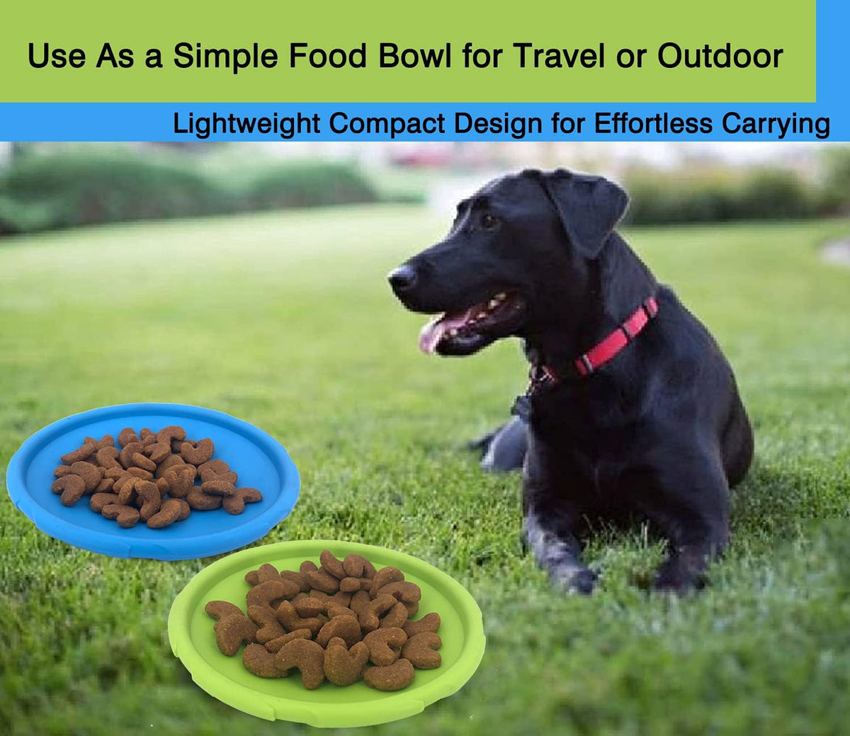 Dog Flying Disc (2 Pack) - Durable Rubber Flying Disc Dog Toy - 9.25" Indestructible Rubber Dog Fetch Toy - Puncture Resistant & Bite Resistant Extremely - for Medium Large Dogs