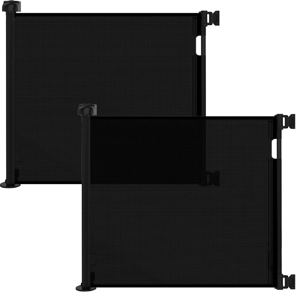 33" H Retractable Baby&Dog Gate, Fits up to 55" W, Hardware Mounted