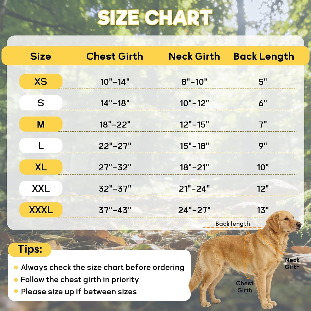 Dog Reflective Vest, High Visibility Safety Vest for Small Medium Large Dogs, Easy-On Adjustable Reflective Jacket for Outdoor Hunting Night Walking Jogging, Bright Yellow