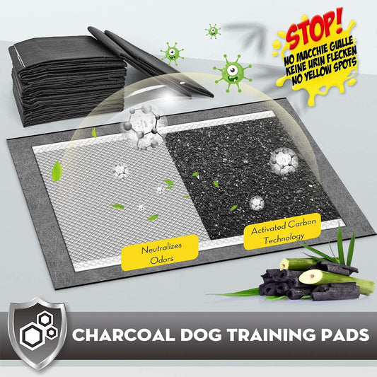 Charcoal Pee Pads for Dogs Odor Control Leak Proof 23x24in