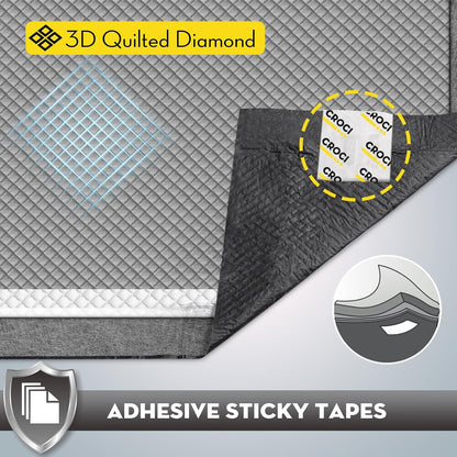 Charcoal Pee Pads for Dogs Odor Control Leak Proof 23x24in