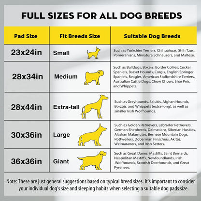 Charcoal Pee Pads for Dogs Odor Control Leak Proof 23x24in