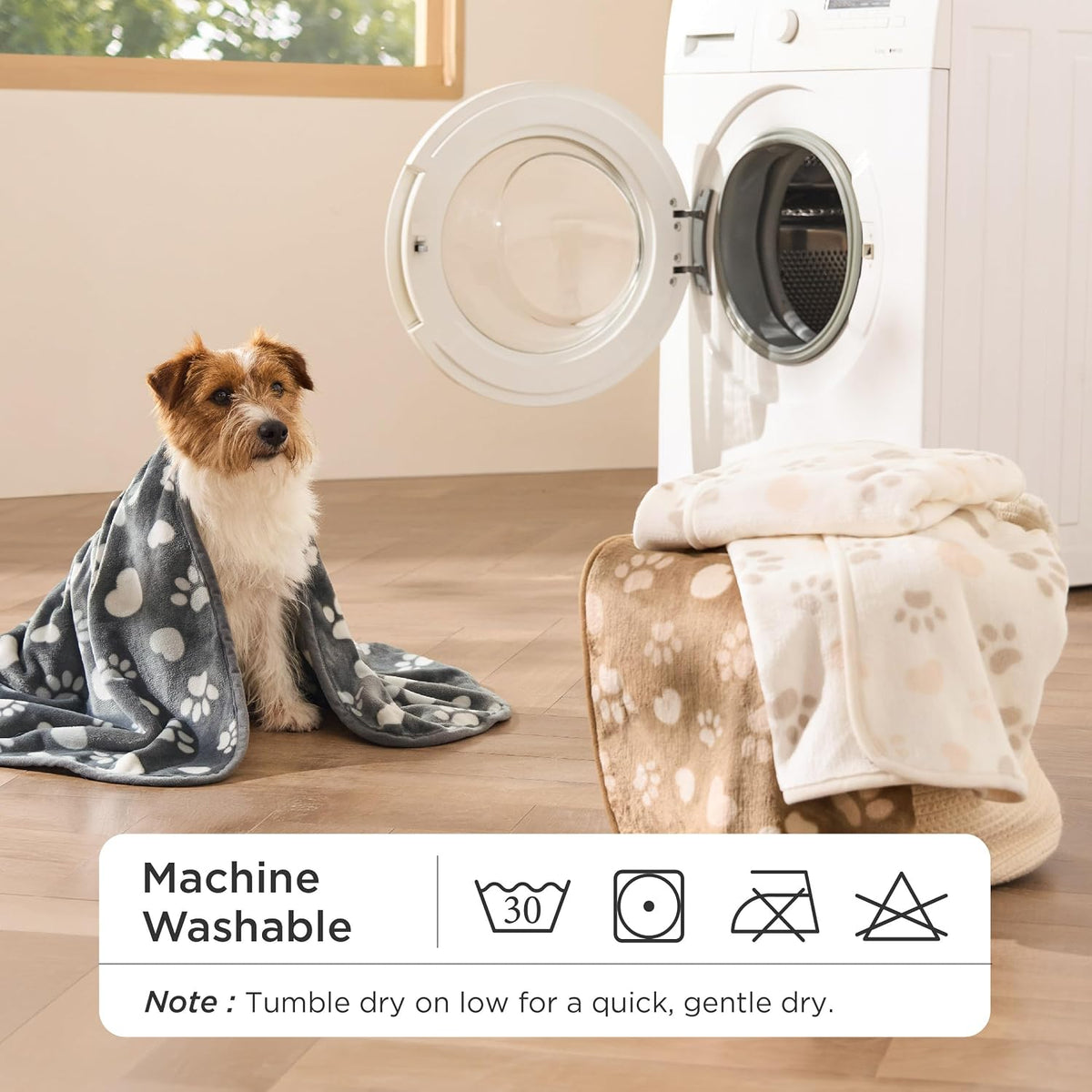 Dog Blanket for Small Dogs Puppy, Flannel Fleece, 3-Pack 23x16