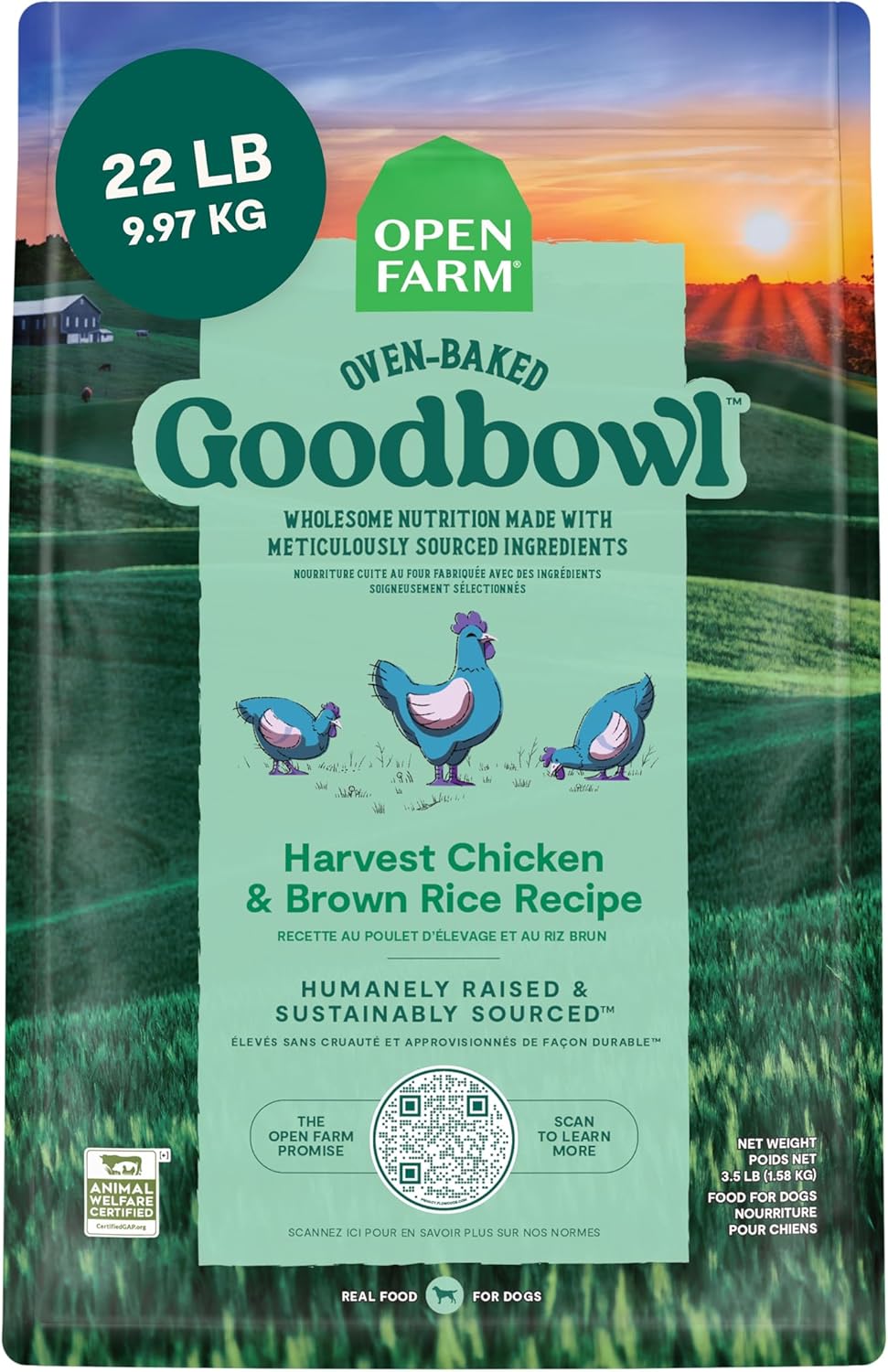 Goodbowl Wild Caught Salmon Dry Dog Food, 22lb Bag
