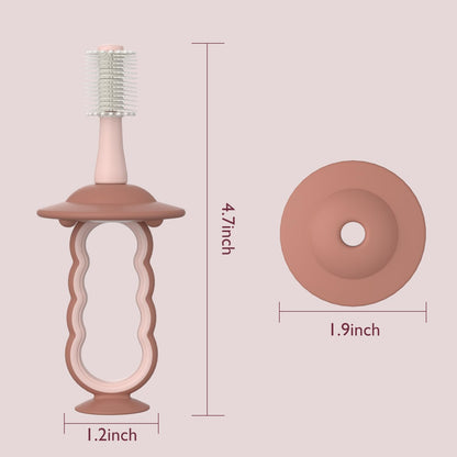 Momcozy Silicone Finger Toothbrush for Baby, Baby Finger Toothbrush for Training Teething, Infant Oral Cleaner, 2 Pcs Silicone Toothbrush