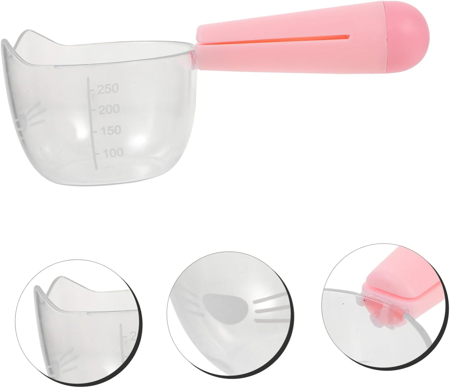 2-in-1 PET Food Scoop and Bag Clip Measurement Spoon for Dog and Cat Food Sealing Clip Scale for Accurate PET Feeding