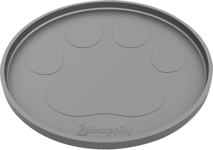 Dog Food Mat - Raised Edges Dogs Mat for Food and Water Prevent Spill, Waterproof Cat Food Mats Protect Floors, Easy Clean Dog Bowl Mats for Food and Water, Silicone Pet Feeding Placemats