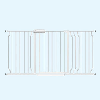 WAOWAO Baby Gate 71.65-85.03" Extra Wide Pressure Mounted Walk Through Swing Auto Close Safety Metal Black Toddler Kids Child Dog Pet Puppy for Stairs,Doorways,Kitchen