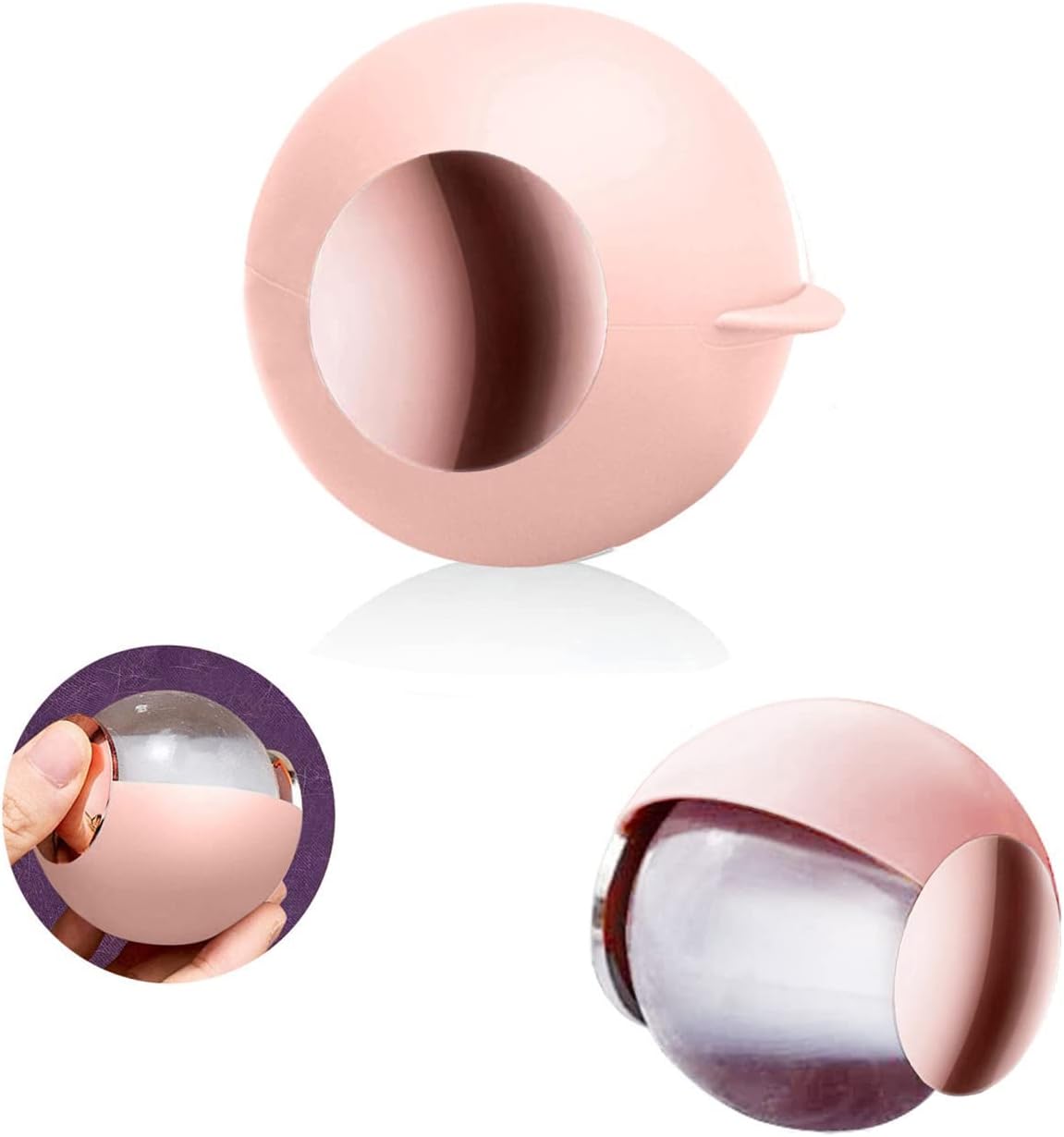 CALMTEE Reusable Gel Lint Roller Ball, Sticky Washable lint Roller Portable Small Dog Cat Pet Hair Lint Remover Tool for Clothes, Pocket Traveling Essentials