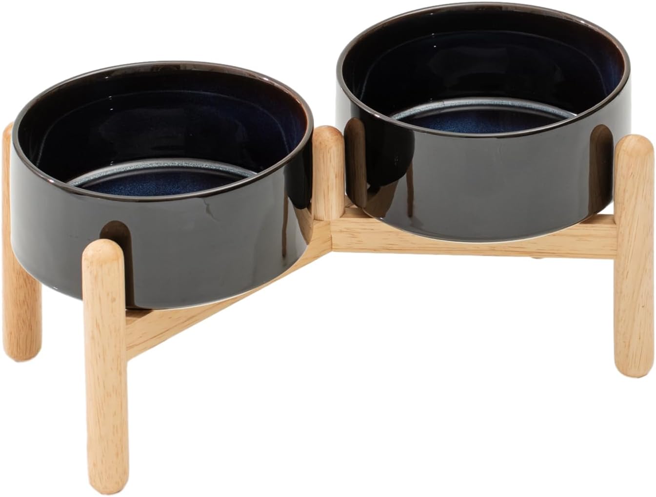 Havniva 8.3inch Ceramic Raised Dog Bowl with Stand, Elevated Dog Bowls for Large Breed Dog Food and Water Bowl Non-Slip Dog Dish Large Capacity Feeding Pet Water Bowl