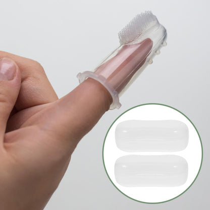 Hemobllo 20-Pack Dog Finger Toothbrush Storage Box Portable Transparent Travel Case for Puppy and Pet Oral Care Compact Dustproof Organizer 2.75X1.33X1.10In